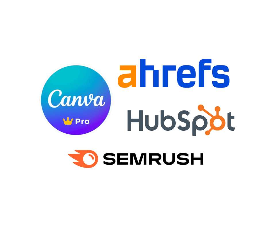 Bunch of digital marketing premium software logo