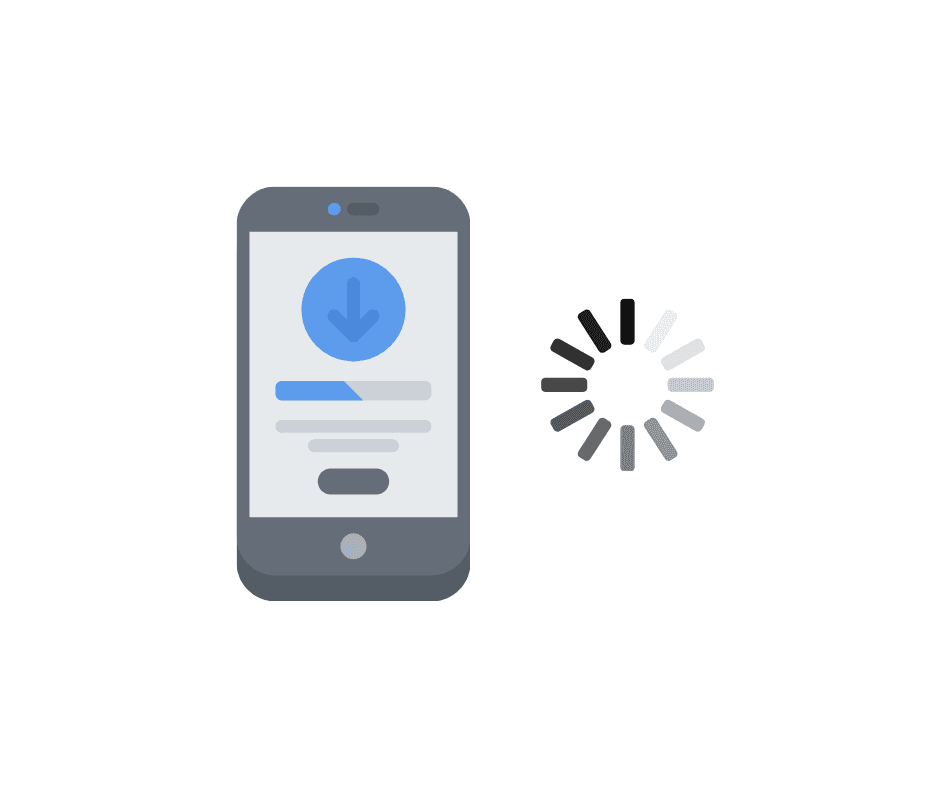 A phone website buffering